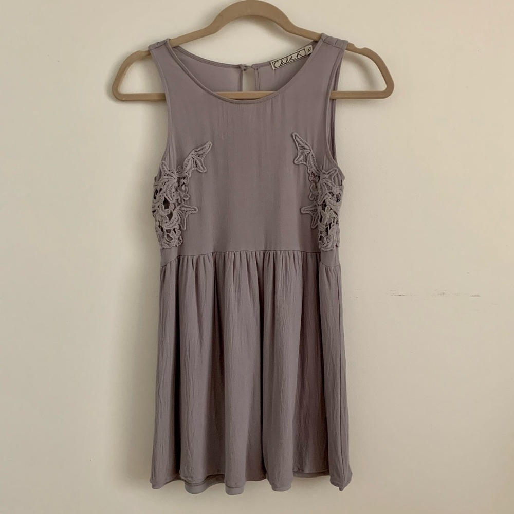 Crochet Lace Mini Dress